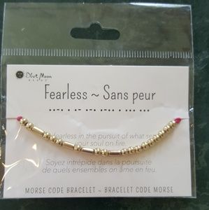 Fearless- Morse Code Bracelet
